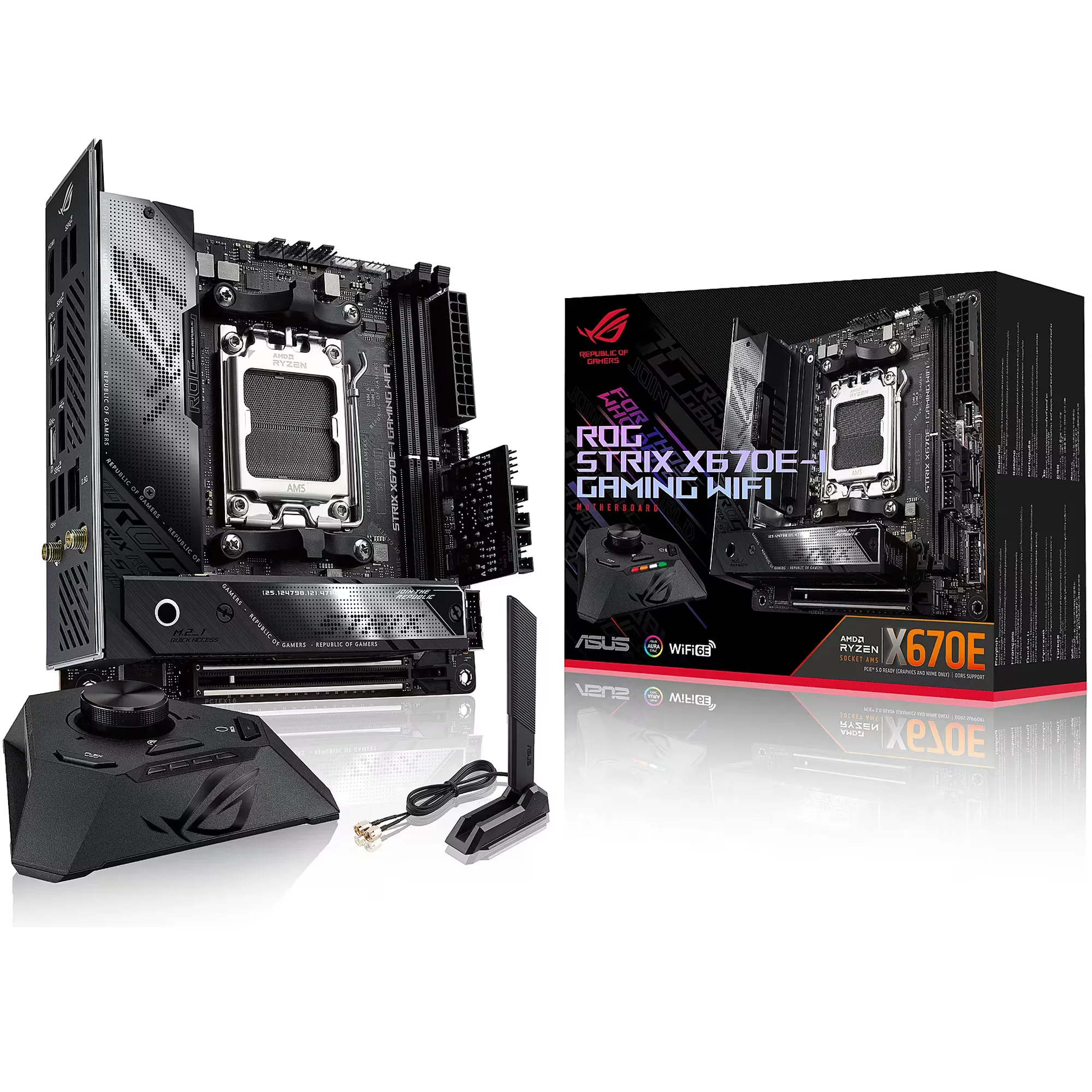 Купити Материнська плата ASUS ROG STRIX X670E-I GAMING WIFI - фото 1