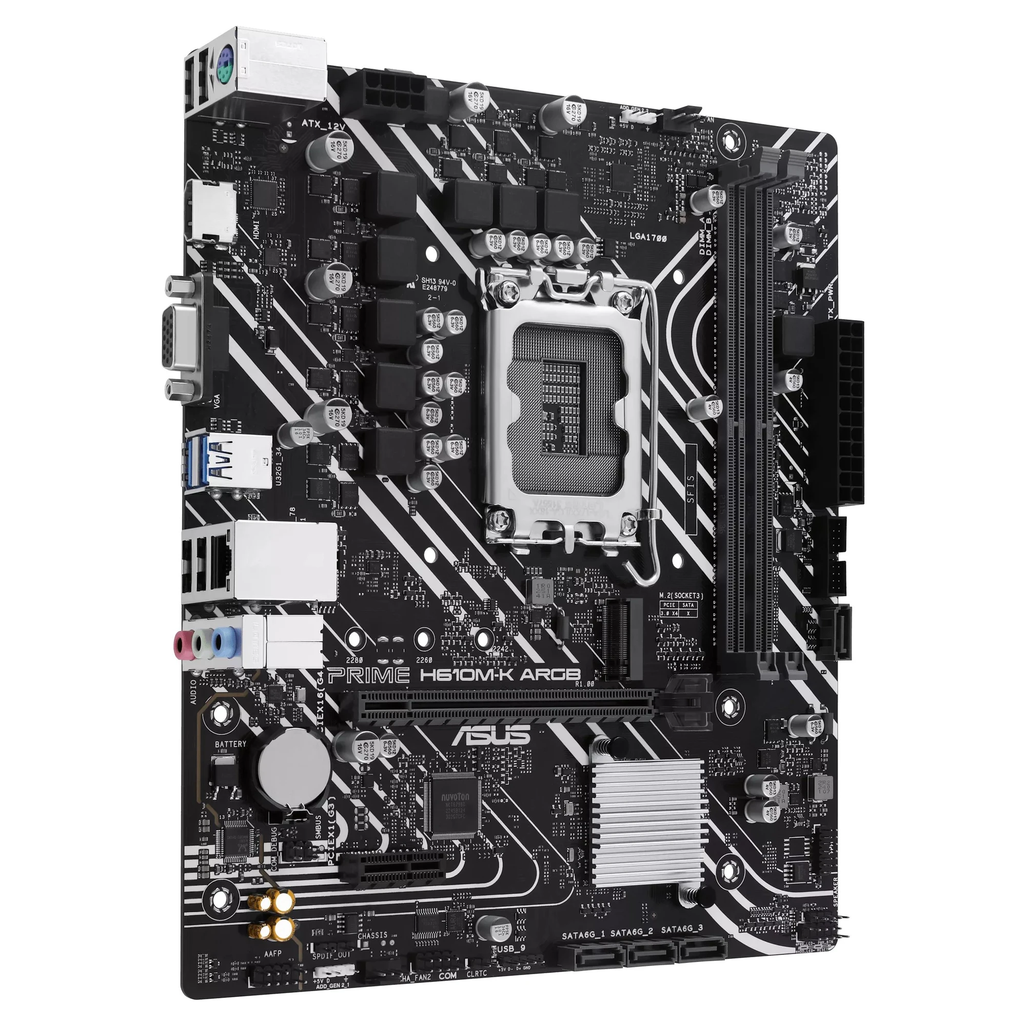 Купить Материнская плата ASUS PRIME H610M-K ARGB - фото 2
