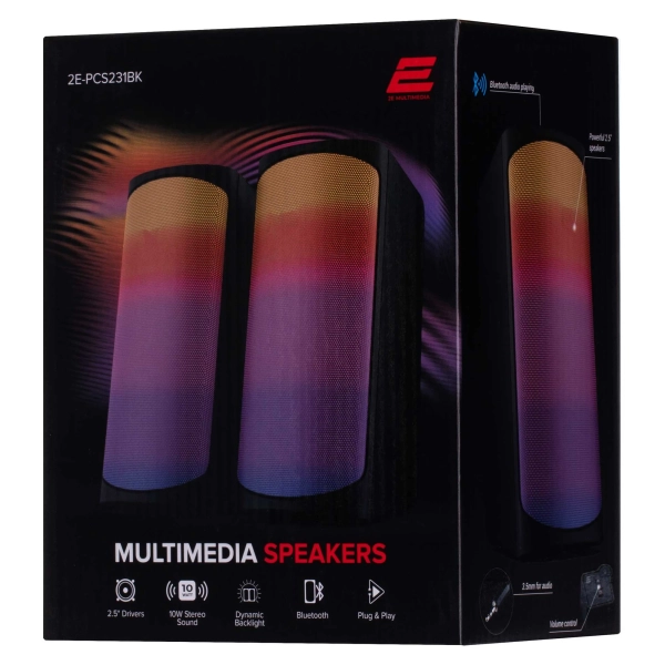 Купить Акустическая система 2E PCS231 RGB Matrix USB Black (2E-PCS231BK) - фото 7