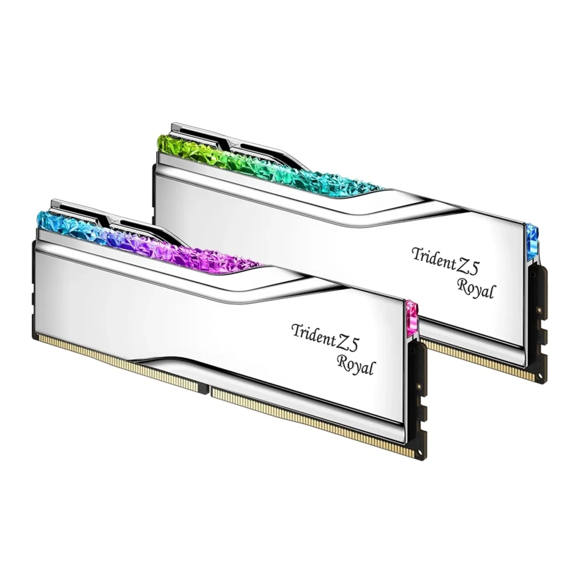 Купить Модуль памяти G.Skill Trident Z5 Royal Silver DDR5-7200 32GB (2x16GB) (F5-7200J3445G16GX2-TR5S) - фото 1