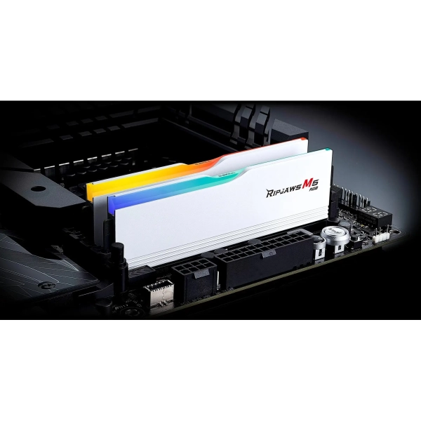 Купить Модуль памяти G.Skill Ripjaws M5 RGB White DDR5-5200 32GB (2x16GB) (F5-5200J4040A16GX2-RM5RW) - фото 5