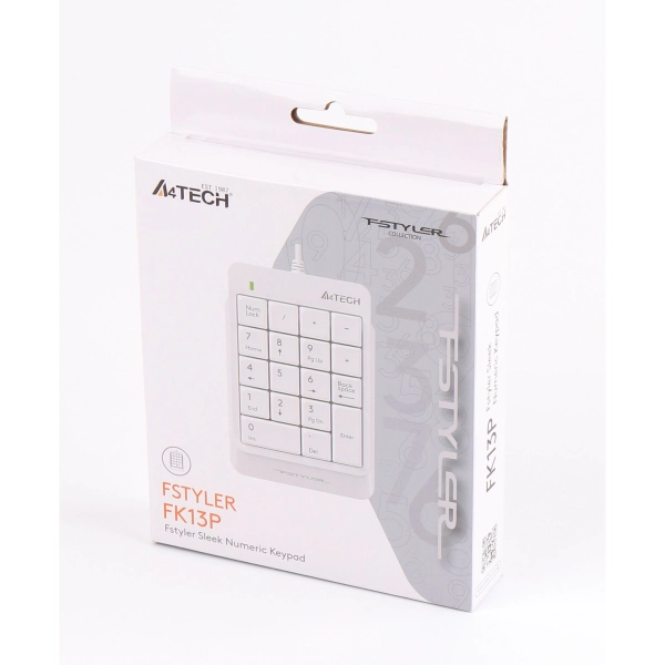 Купить Клавиатура цифровая A4Tech Fstyler FK13P White - фото 5