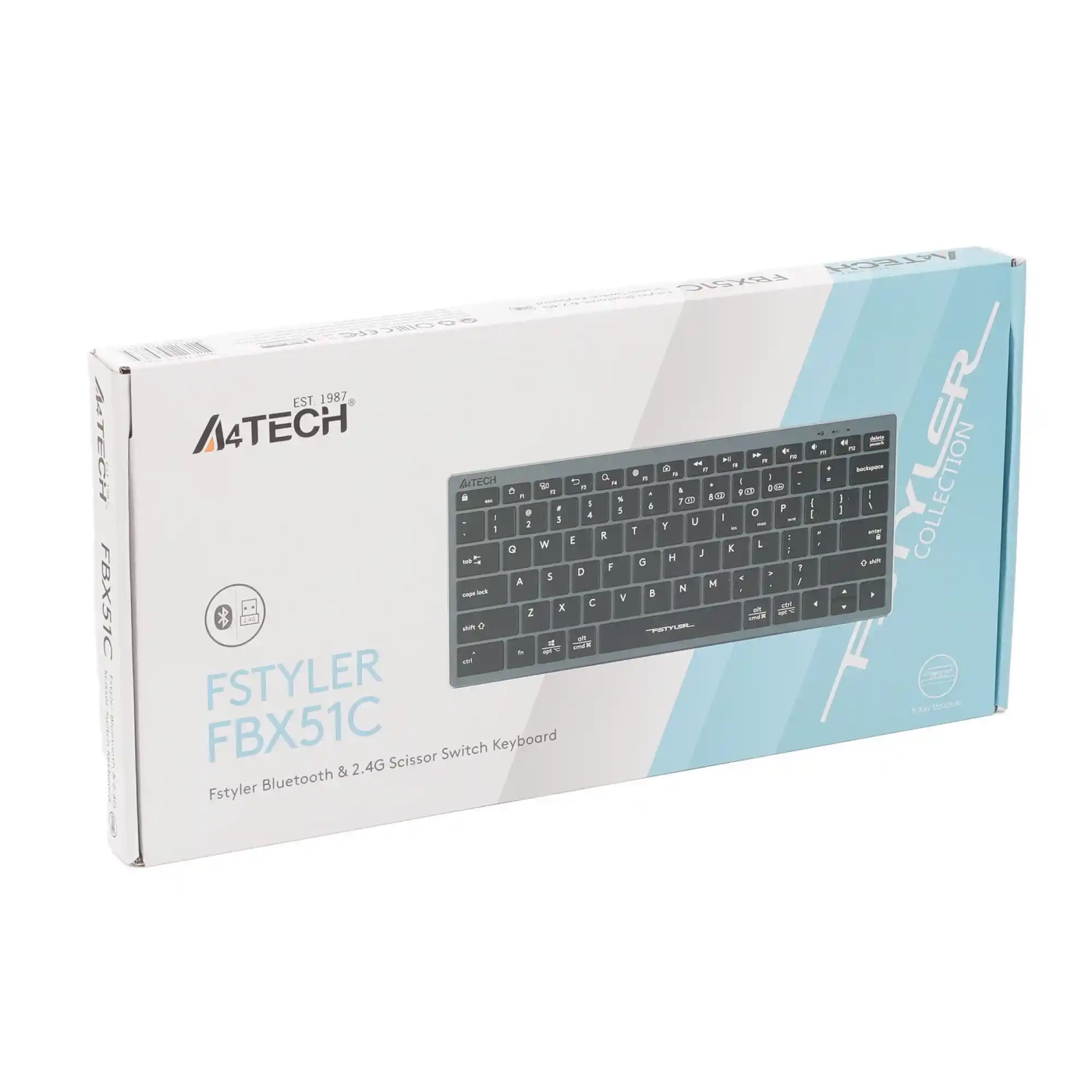 Купити Клавіатура A4Tech Fstyler FBX51C Grey - фото 7
