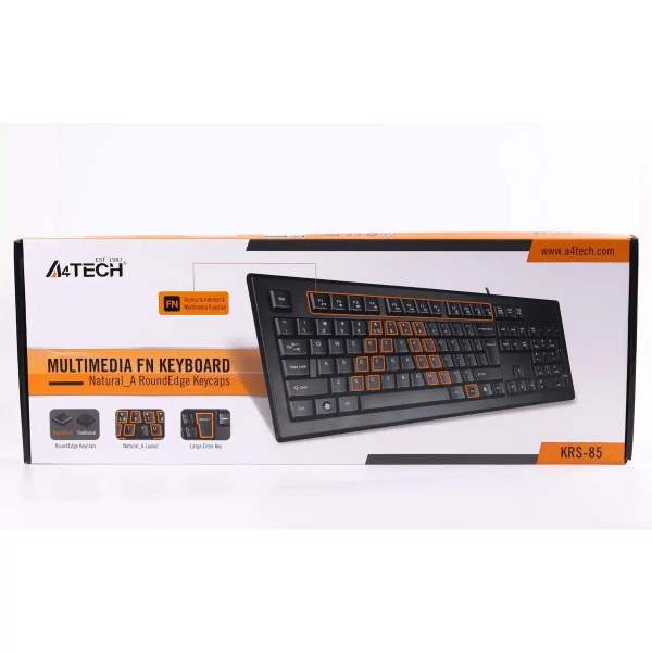 Купити Клавіатура A4Tech KRS-85 USB Black - фото 3