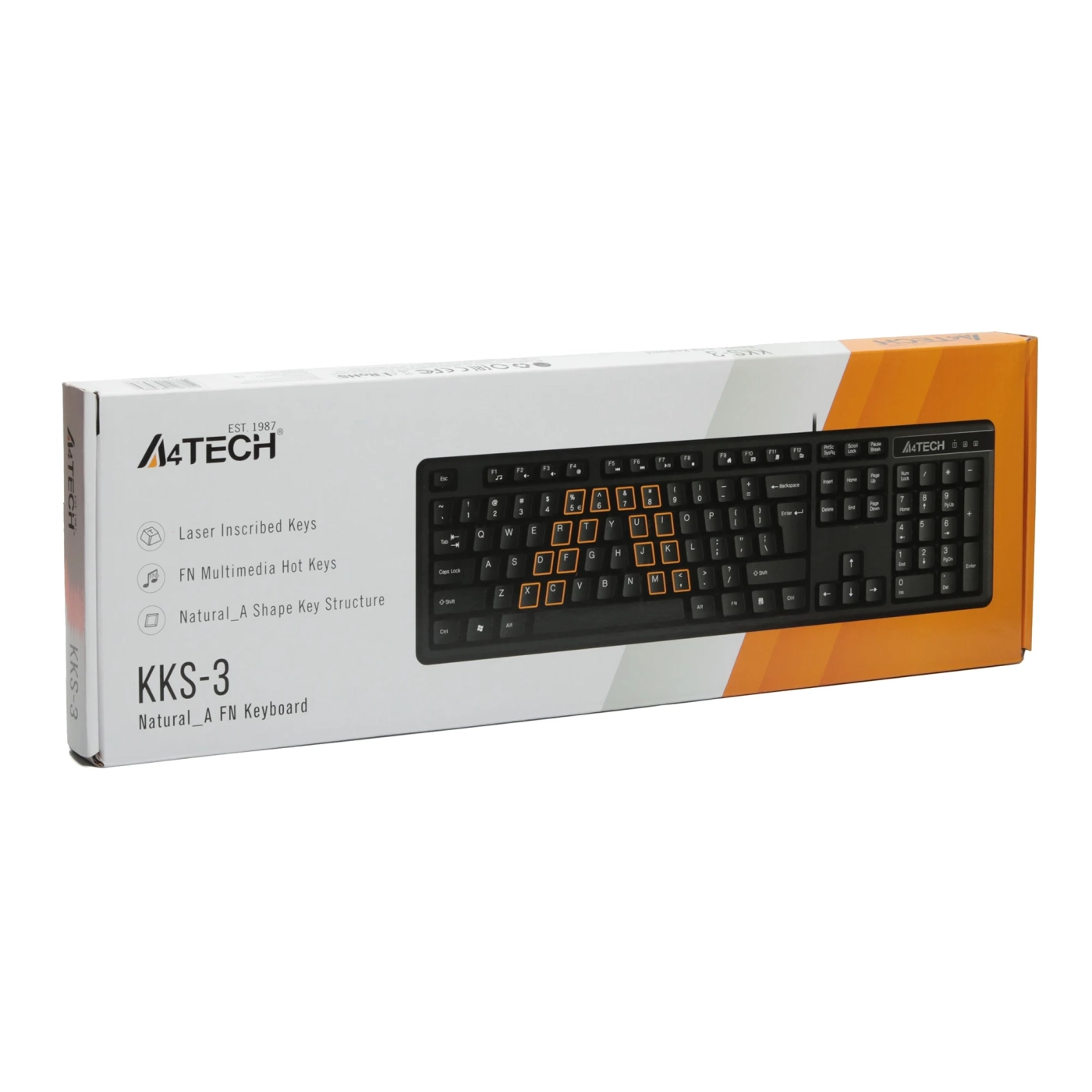 Купити Клавіатура A4Tech KK-3 USB Black - фото 4