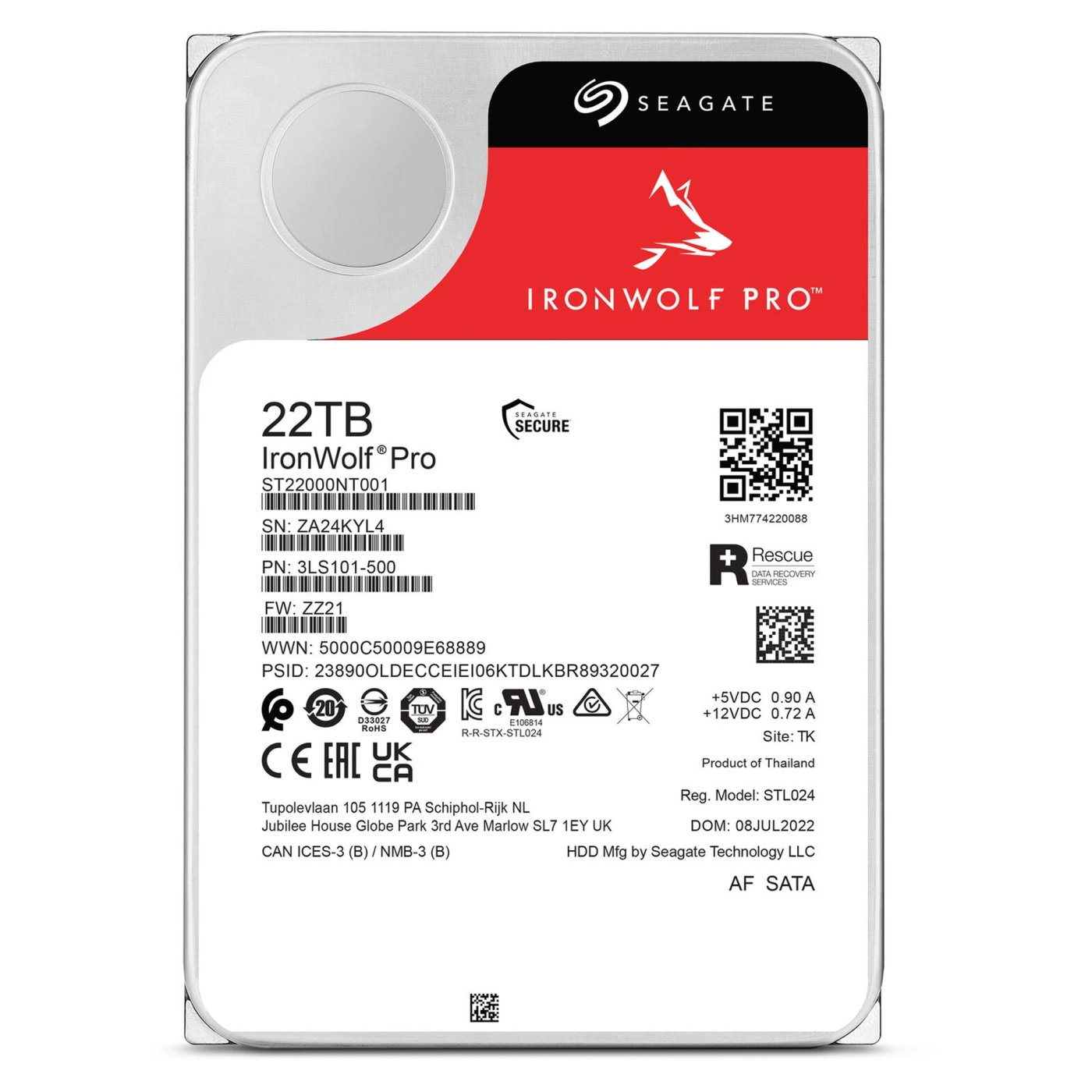 Купить Жесткий диск 3.5" 22TB SEAGATE IronWolf Pro (ST22000NT001) - фото 1