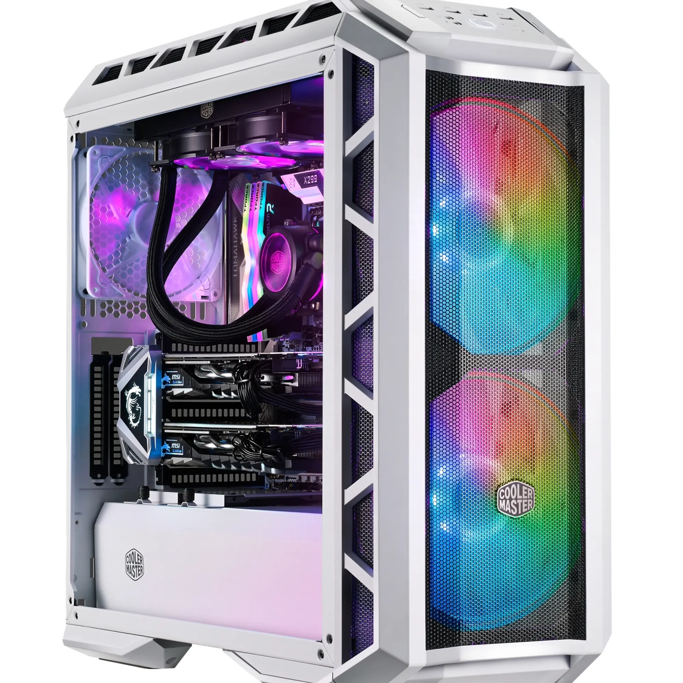 Купить Корпус Cooler Master MasterCase H500P Mesh ARGB White (MCM-H500P-WGNN-S01) - фото 4