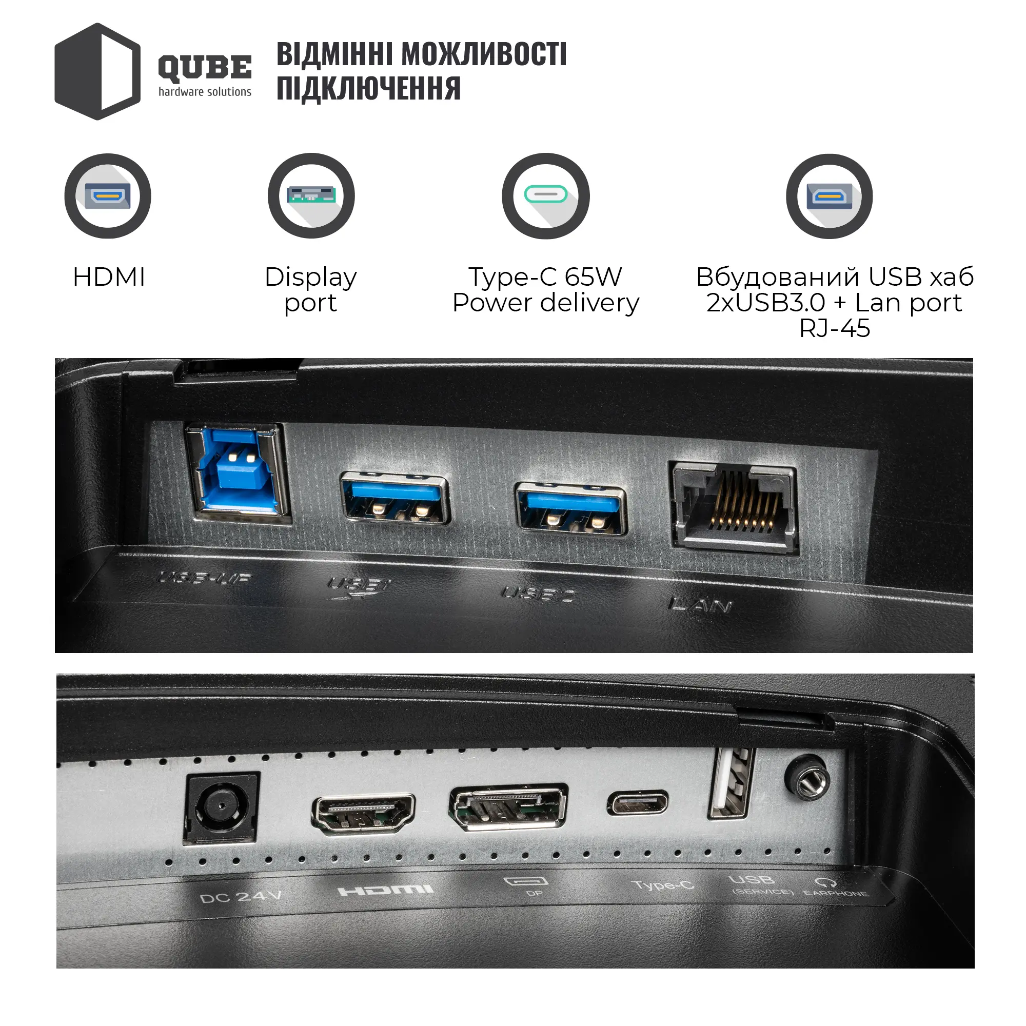 Купить Монитор 34" QUBE Overlord C34UQ180HC - фото 6