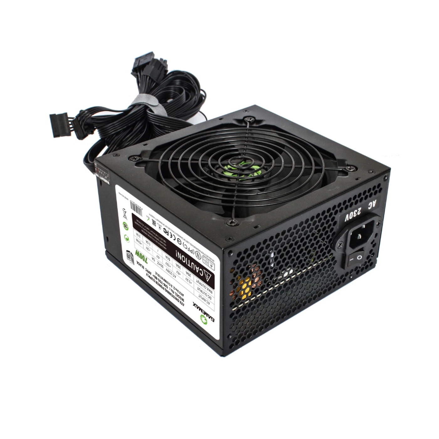 Купити Блок живлення Gamemax 700W (GM-700 80+ APFC Black) - фото 2