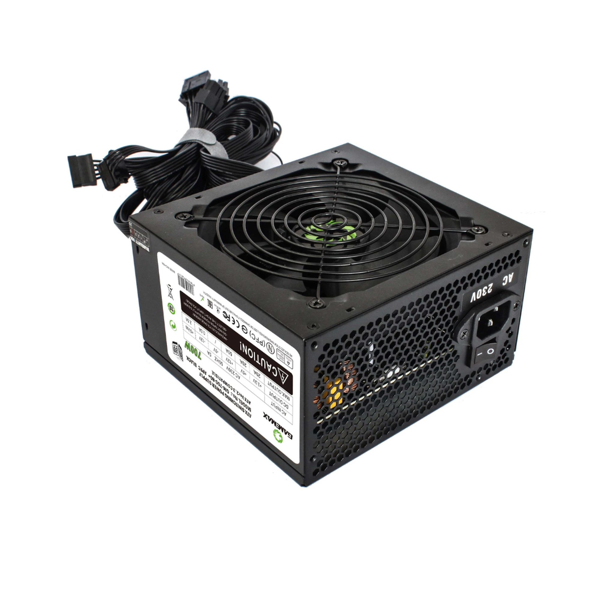 Купити Блок живлення Gamemax 700W (GM-700 80+ APFC Black) - фото 2