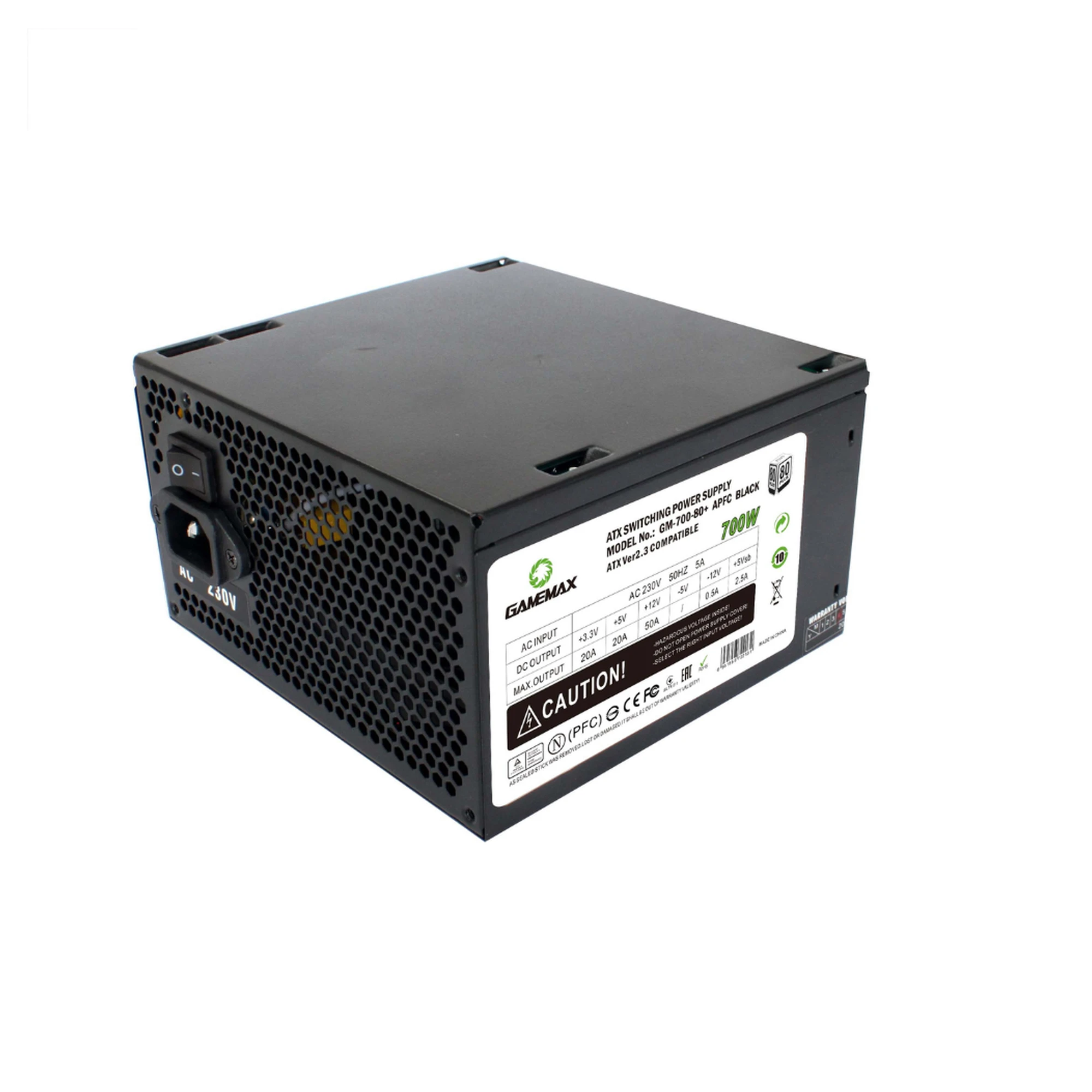 Купити Блок живлення Gamemax 700W (GM-700 80+ APFC Black) - фото 3