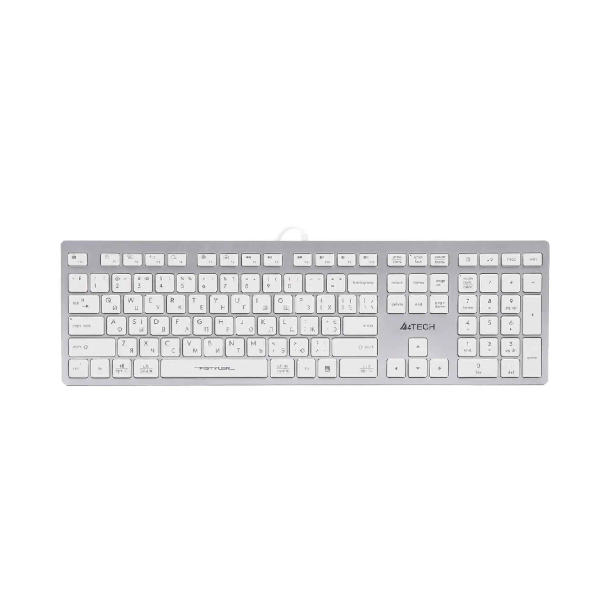Купити Клавіатура A4Tech FX50 USB (White) - фото 1