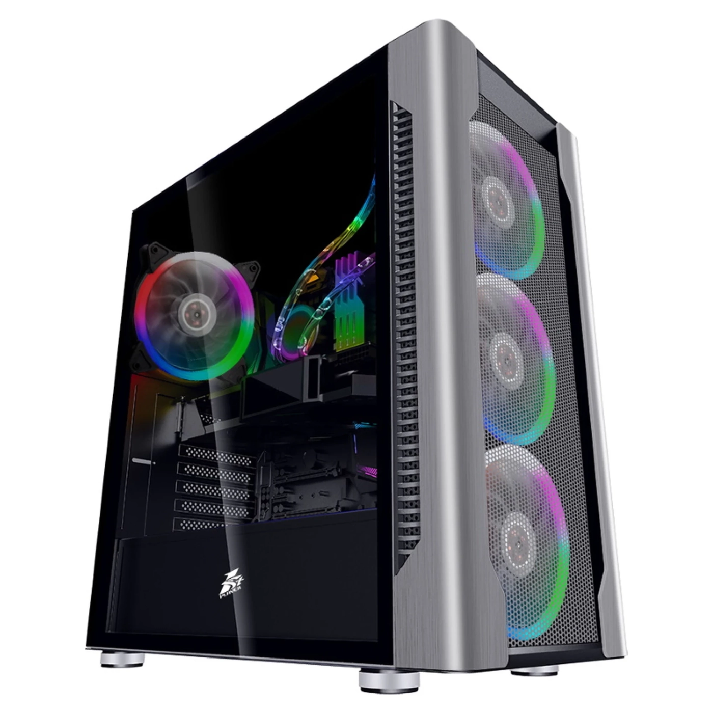 Купити Корпус 1stPlayer DX-R1-PLUS RGB Dual Glass Black - фото 1