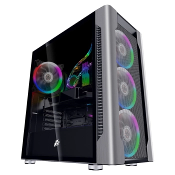 Купить Корпус 1stPlayer DX-R1-PLUS RGB Dual Glass Black - фото 1
