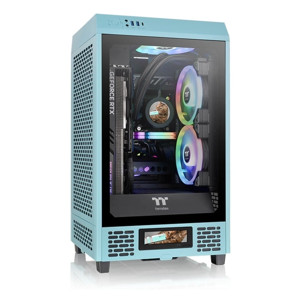 Купить Корпус Thermaltake The Tower 200 Turquoise Blue (CA-1X9-00SBWN-00) - фото 2
