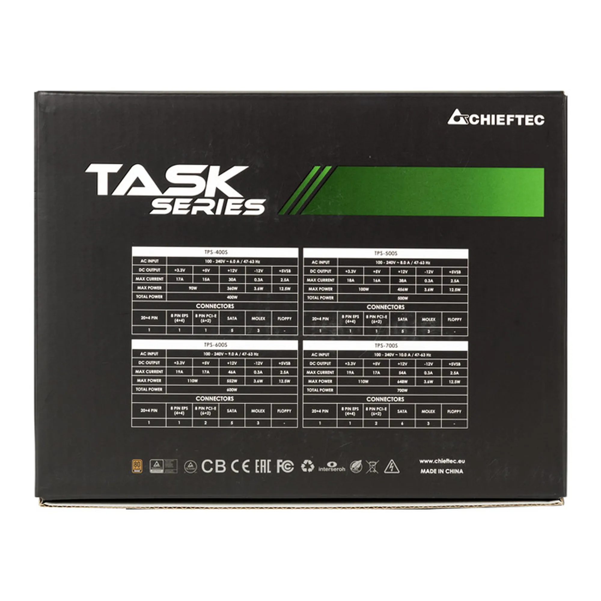 Купить Блок питания CHIEFTEC Task 500W (TPS-500S) - фото 6