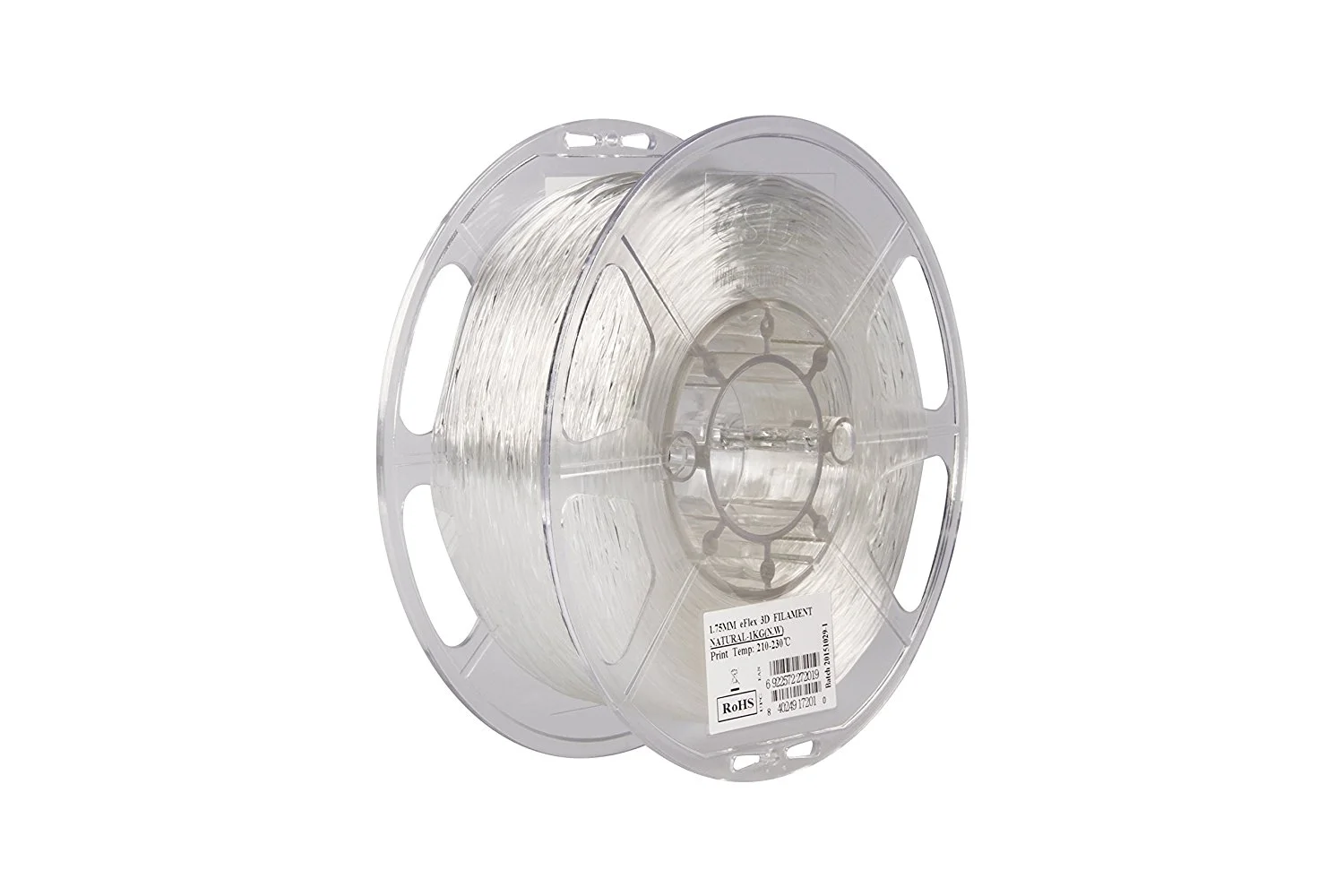 Купить eFlex Filament (пластик) для 3D принтера eSUN 1кг, 1.75мм, натуральный (eFlex-P175N1) - фото 1