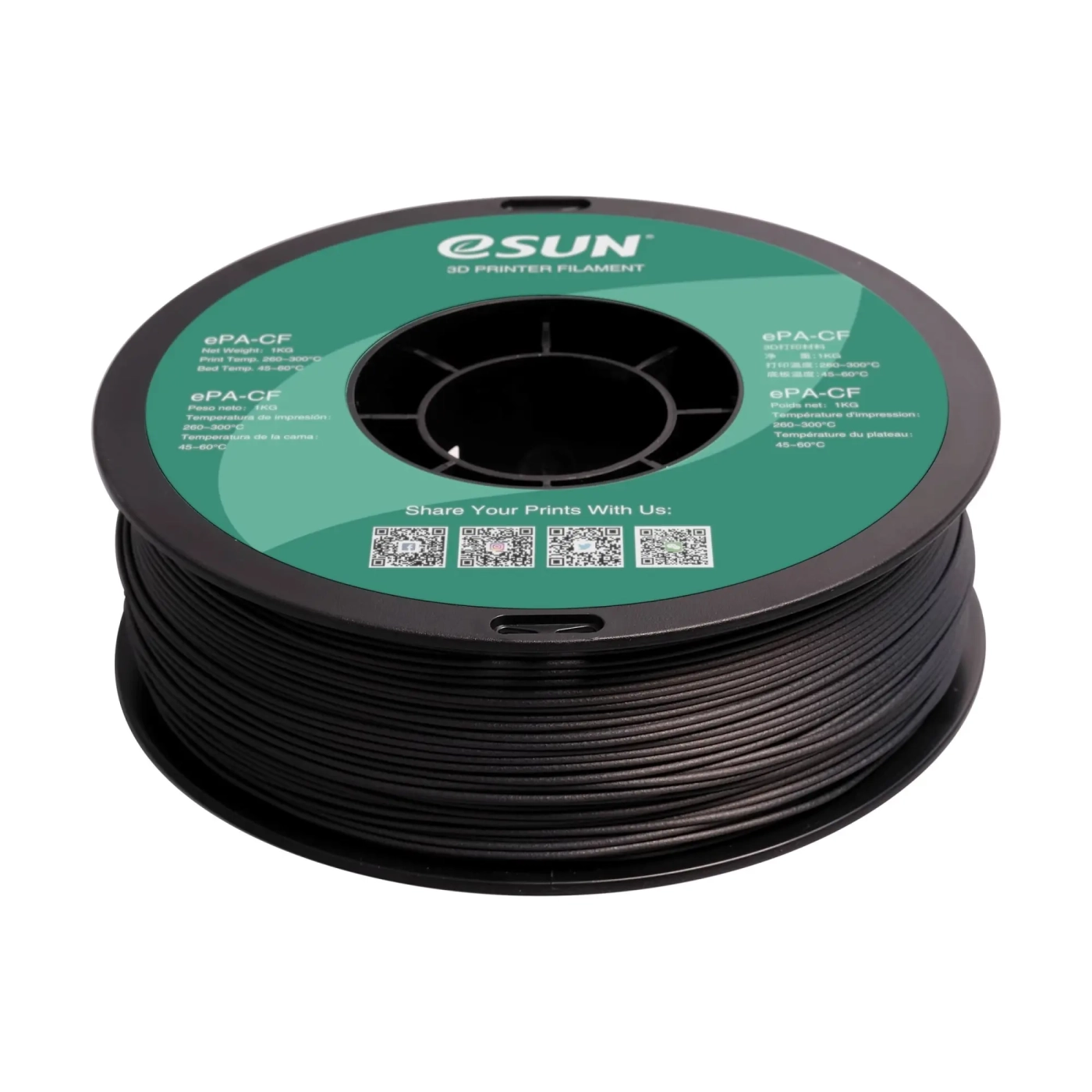 Купити ePA-CF Filament (пластик) для 3D принтера eSUN 1кг, 1.75мм, натуральний (ePA-CF175N1) - фото 2