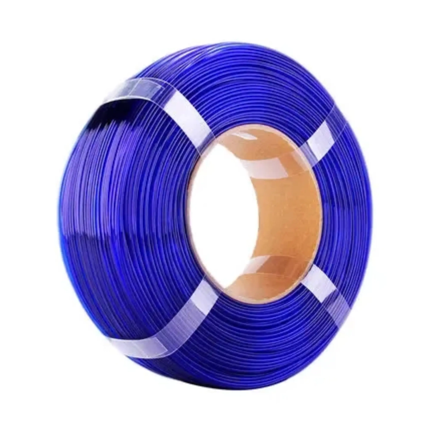 Купити PETG Filament (пластик) для 3D принтера Esun 1кг (без катушки), 1.75мм, прозорий синій (PETGRefill175U-WE) - фото 1