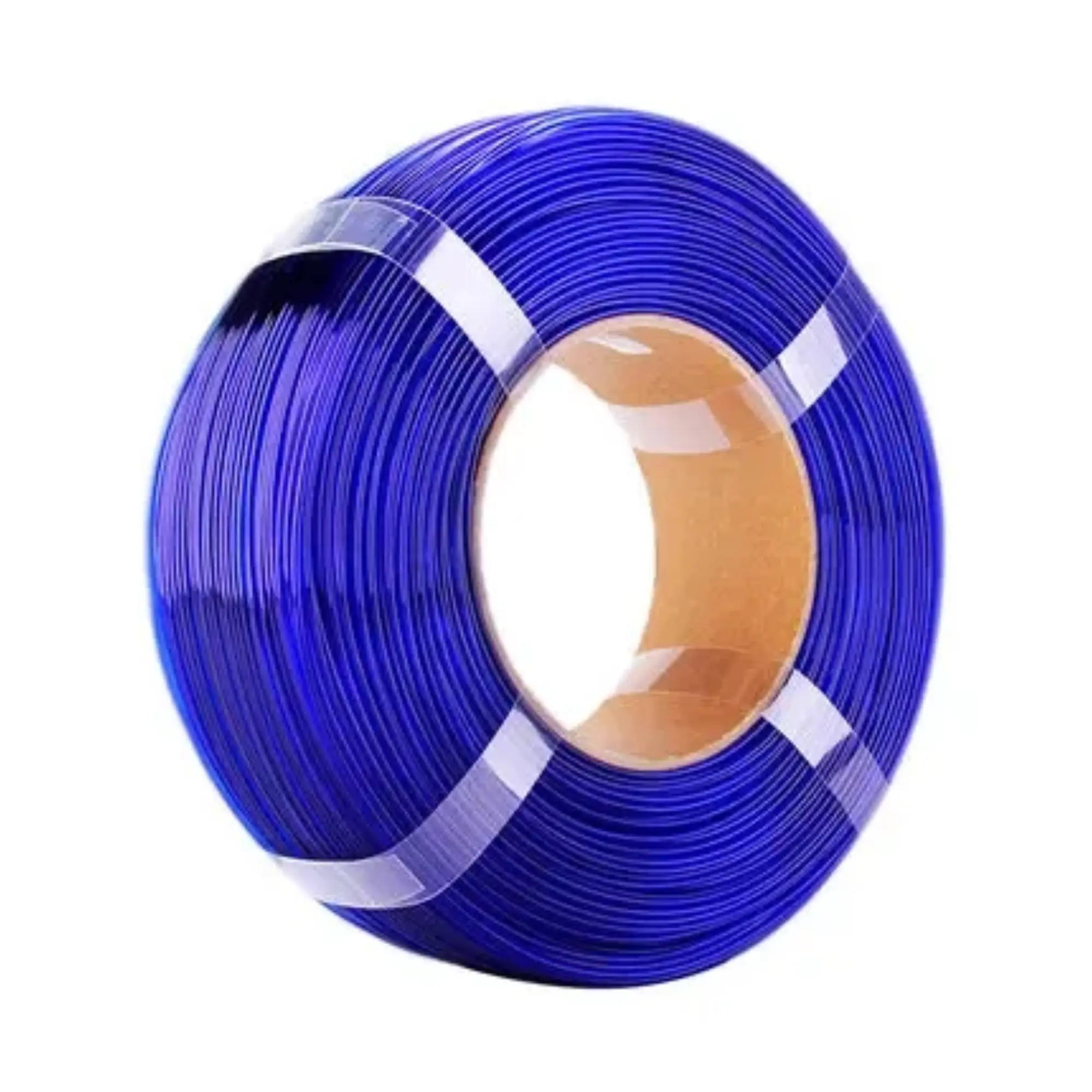 Купити PETG Filament (пластик) для 3D принтера Esun 1кг (без катушки), 1.75мм, прозорий синій (PETGRefill175U-WE) - фото 1