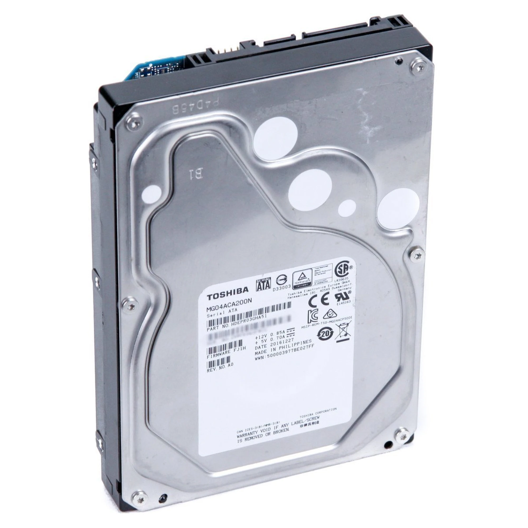 Купить Жесткий диск TOSHIBA Enterprise Capacity 4TB 7200 rpm 256 MB 3.5 SATA III (MG08ADA400E) - фото 2