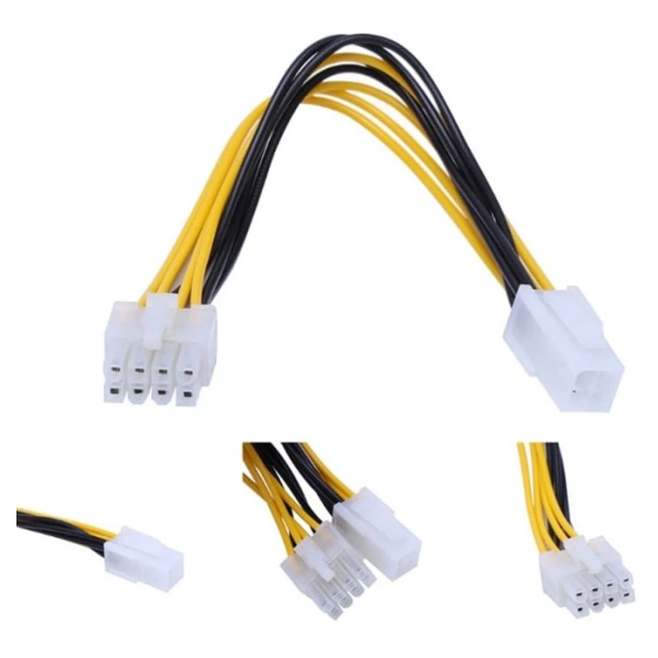 Купить Переходник PowerPlant питания процессора с 4 pin на 8 pin 0.2 м (CA913077) - фото 2