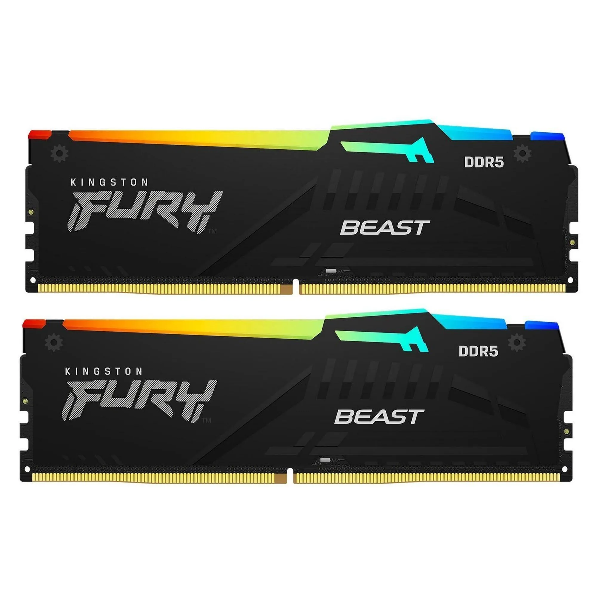 Купить Модуль памяти Kingston FURY Beast RGB Black DDR5-6000 16GB (2x8GB) (KF560C36BBEAK2-16) - фото 3