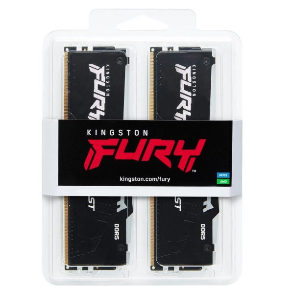 Купить Модуль памяти Kingston FURY Beast RGB Black DDR5-6000 16GB (2x8GB) (KF560C36BBEAK2-16) - фото 4