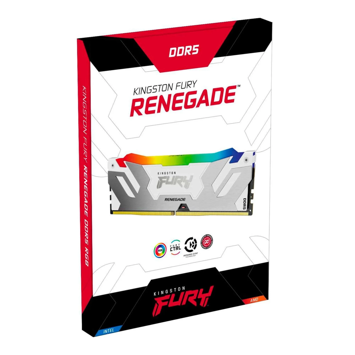 Купить Модуль памяти Kingston FURY Renegade Silver/White RGB DDR5-6800 32GB (2x16GB) (KF568C36RWAK2-32) - фото 3