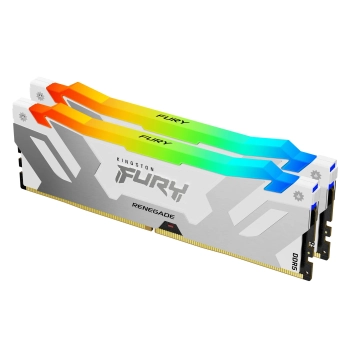 Купить Модуль памяти Kingston FURY Renegade Silver/White RGB DDR5-7600 32GB (2x16GB) (KF576C38RWAK2-32) - фото 1