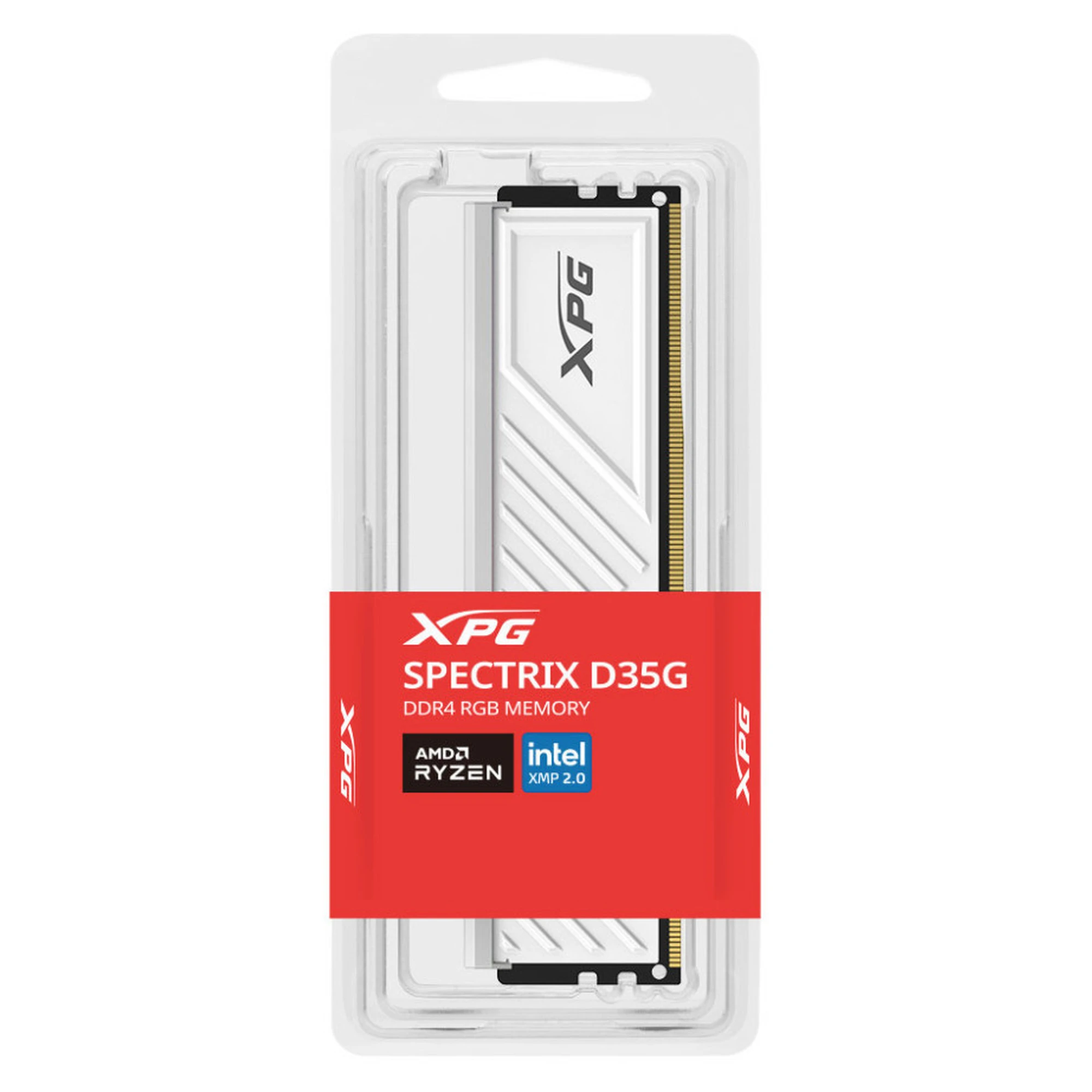Купить Модуль памяти ADATA XPG Spectrix D35G RGB White DDR4-3600 8GB (AX4U36008G18I-SWHD35G) - фото 4