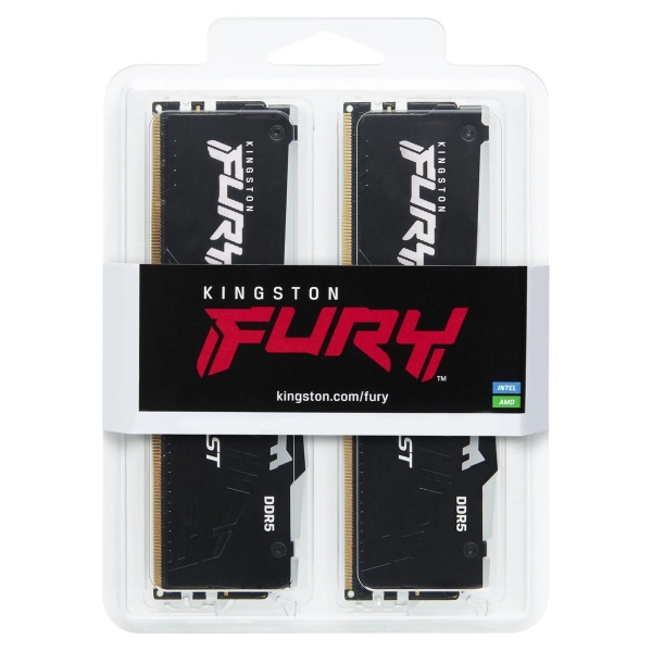 Купити Модуль пам'яті Kingston FURY Beast Black RGB DDR5-6000 32GB (2x16GB) (KF560C30BBEAK2-32) - фото 3