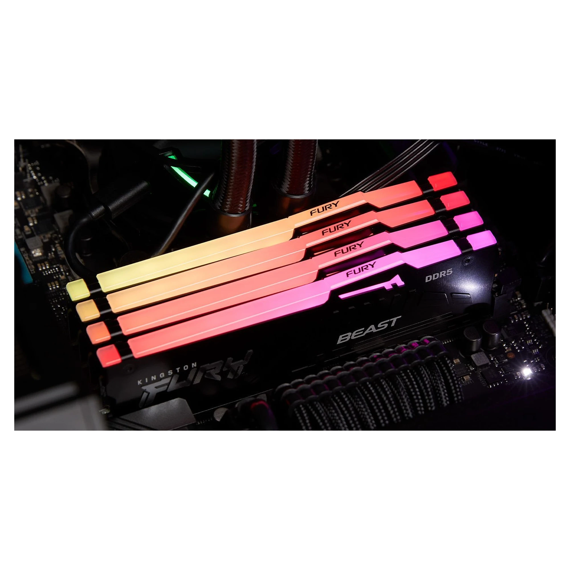 Купити Модуль пам'яті Kingston FURY Beast Black RGB DDR5-6000 32GB (2x16GB) (KF560C30BBEAK2-32) - фото 5