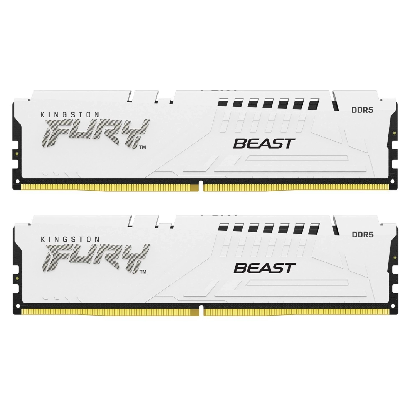 Купить Модуль памяти Kingston FURY Beast White DDR5 6400 64GB (2x32GB) (KF564C32BWK2-64) - фото 2