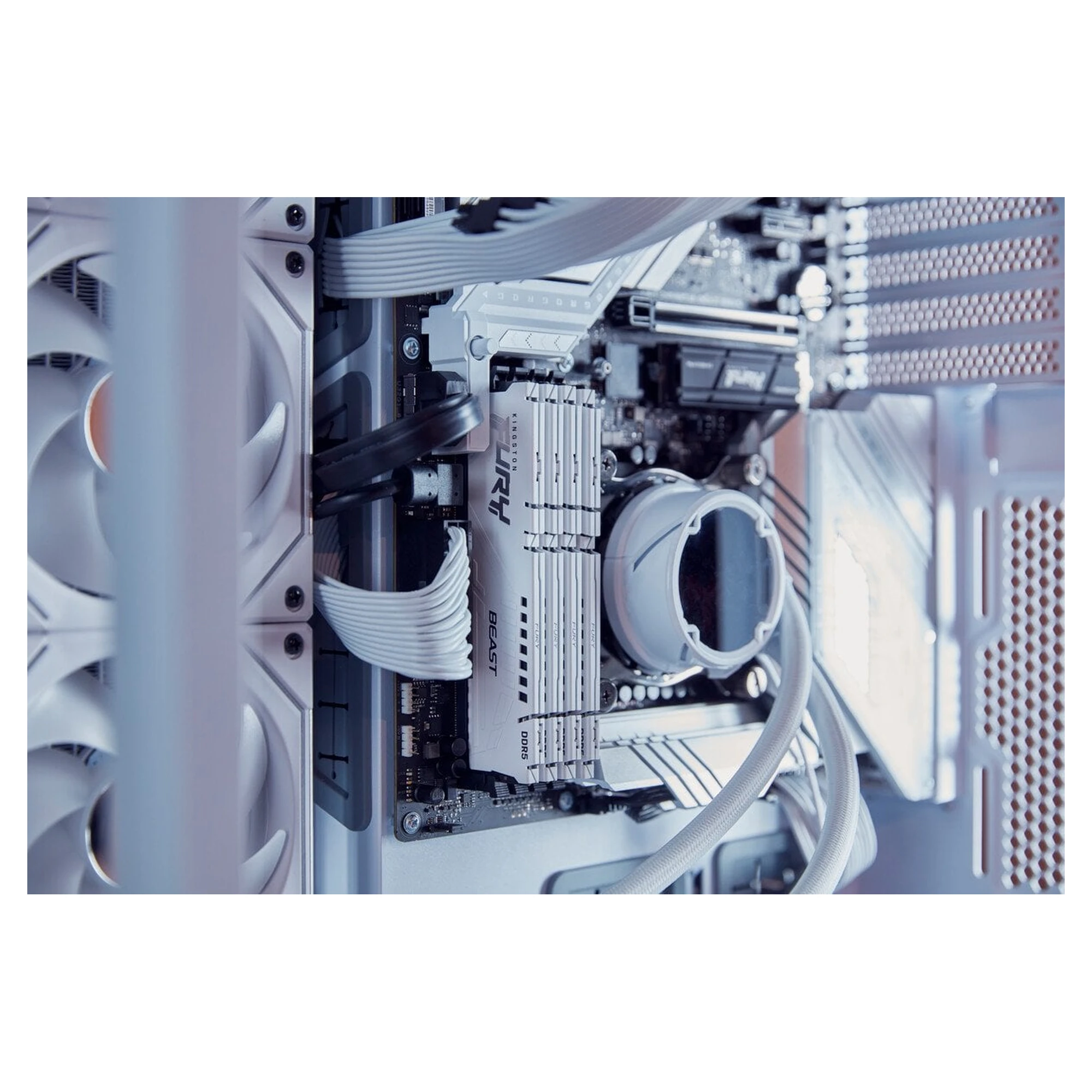Купить Модуль памяти Kingston FURY Beast White DDR5 6400 64GB (2x32GB) (KF564C32BWEK2-64) - фото 5