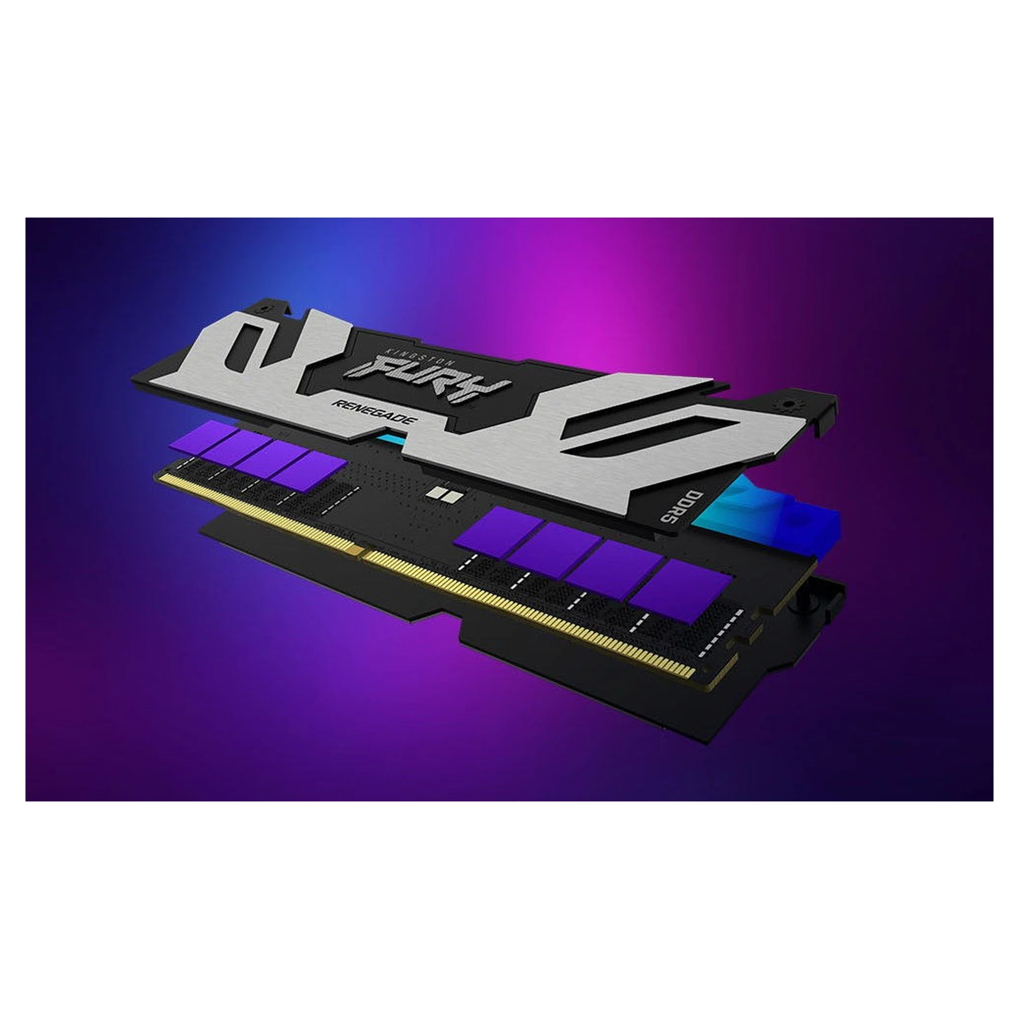 Купить Модуль памяти Kingston Renegade Silver/White DDR5-8000 32GB (2x16GB) (KF580C38RWK2-32) - фото 5