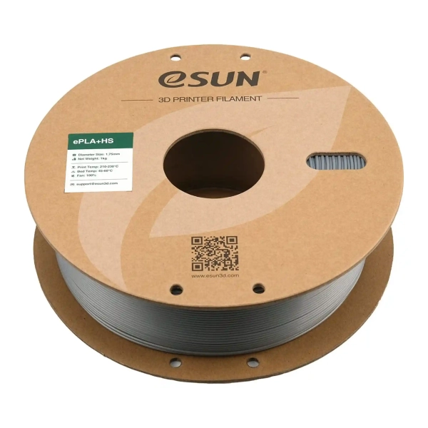 Купити ePLA Plus HS Filament (пластик) для 3D принтера Esun 1кг, 1.75мм, сріблястий (EPLA+HS-P175S1) - фото 3