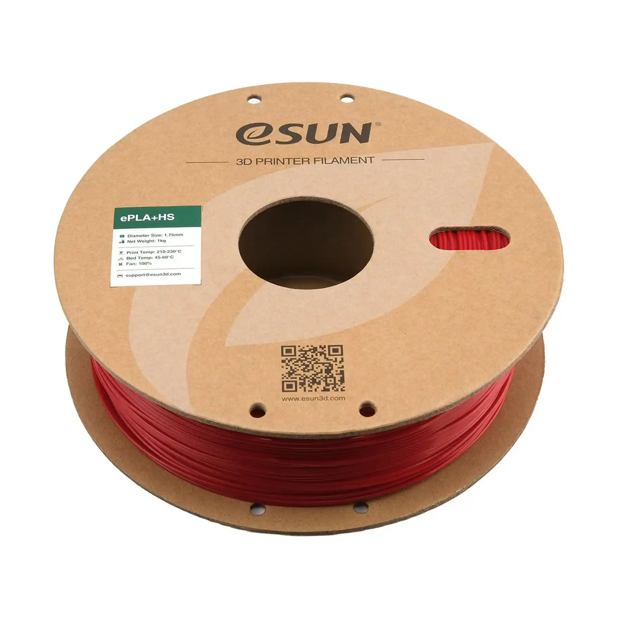 Купити ePLA Plus HS Filament (пластик) для 3D принтера Esun 1кг, 1.75мм, пожежно-червоний (EPLA+HS-P175FR1) - фото 3