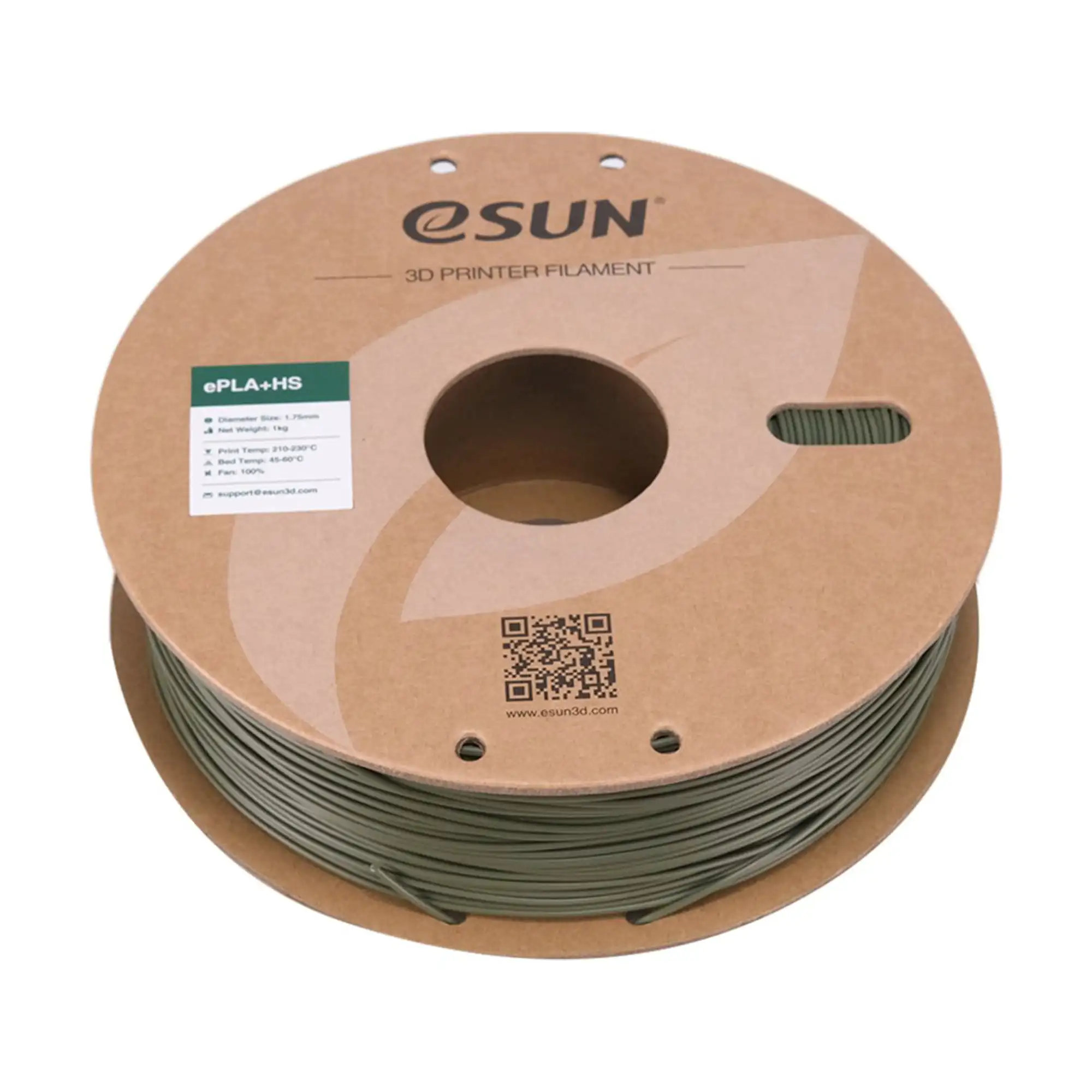 Купити ePLA Plus HS Filament (пластик) для 3D принтера Esun 1кг, 1.75мм, оливковий (EPLA+HS-P175OG1) - фото 3