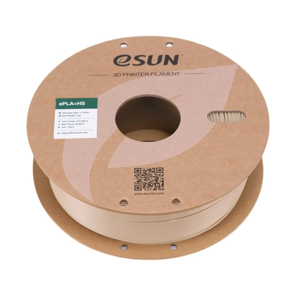 Купити ePLA Plus HS Filament (пластик) для 3D принтера Esun 1кг, 1.75мм, кістково-білий (EPLA+HS-P175BW1) - фото 3