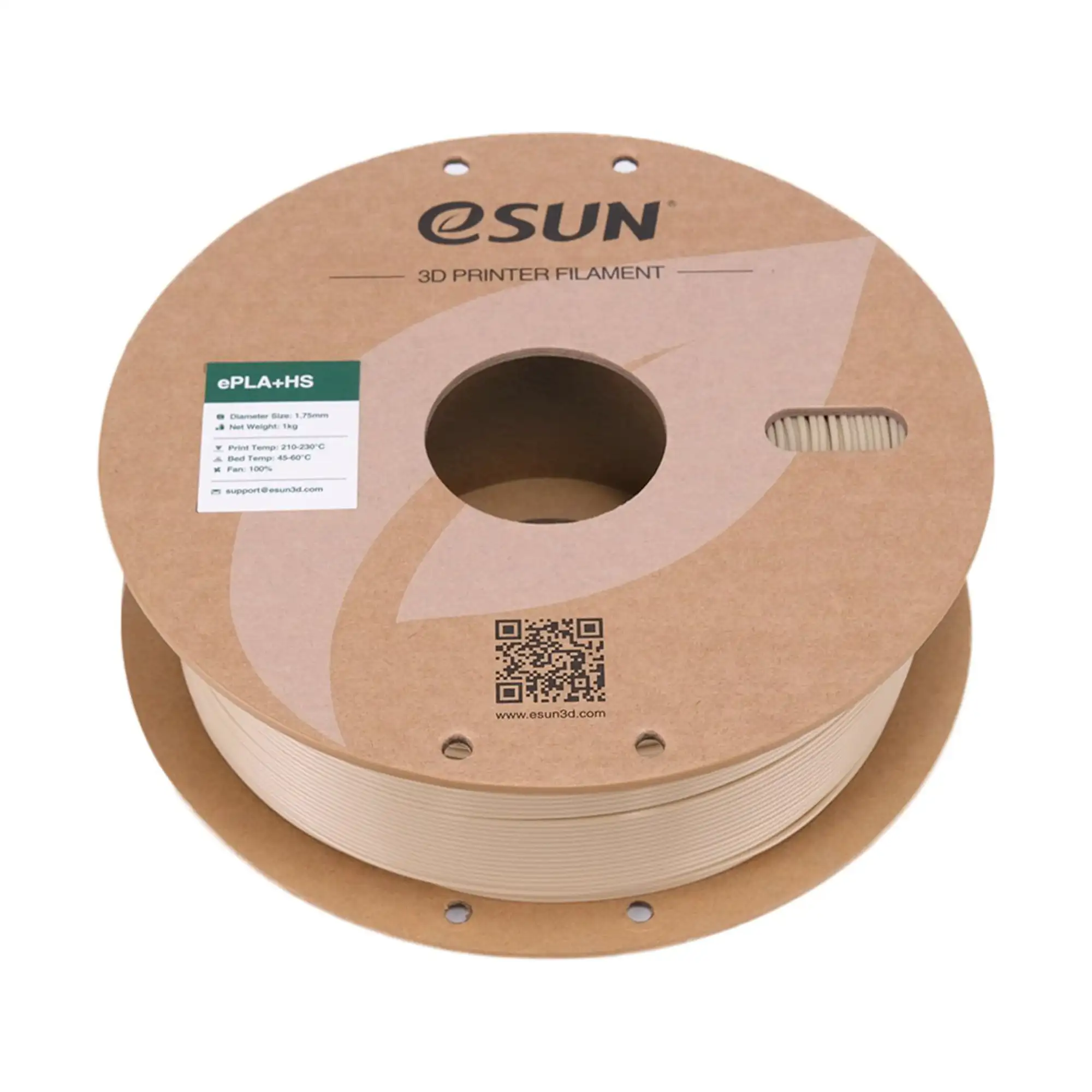 Купити ePLA Plus HS Filament (пластик) для 3D принтера Esun 1кг, 1.75мм, кістково-білий (EPLA+HS-P175BW1) - фото 3