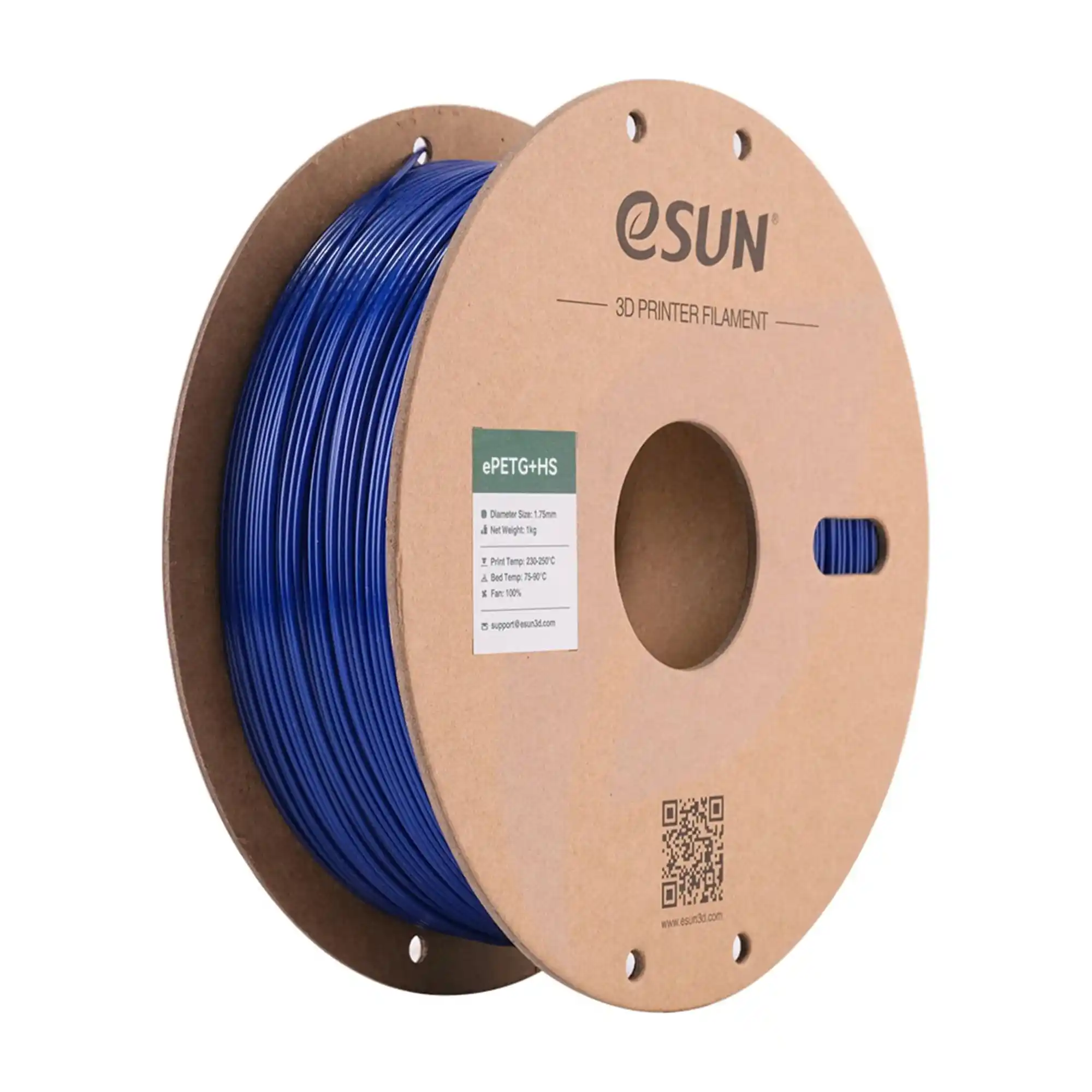 Купити ePETG+HS Filament (пластик) для 3D принтера Esun 1кг, 1.75мм, синій (ePETG+HS-175SU1) - фото 1