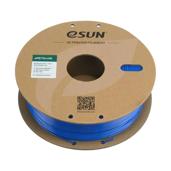 Купити ePETG+HS Filament (пластик) для 3D принтера Esun 1кг, 1.75мм, синій (ePETG+HS-175SU1) - фото 3