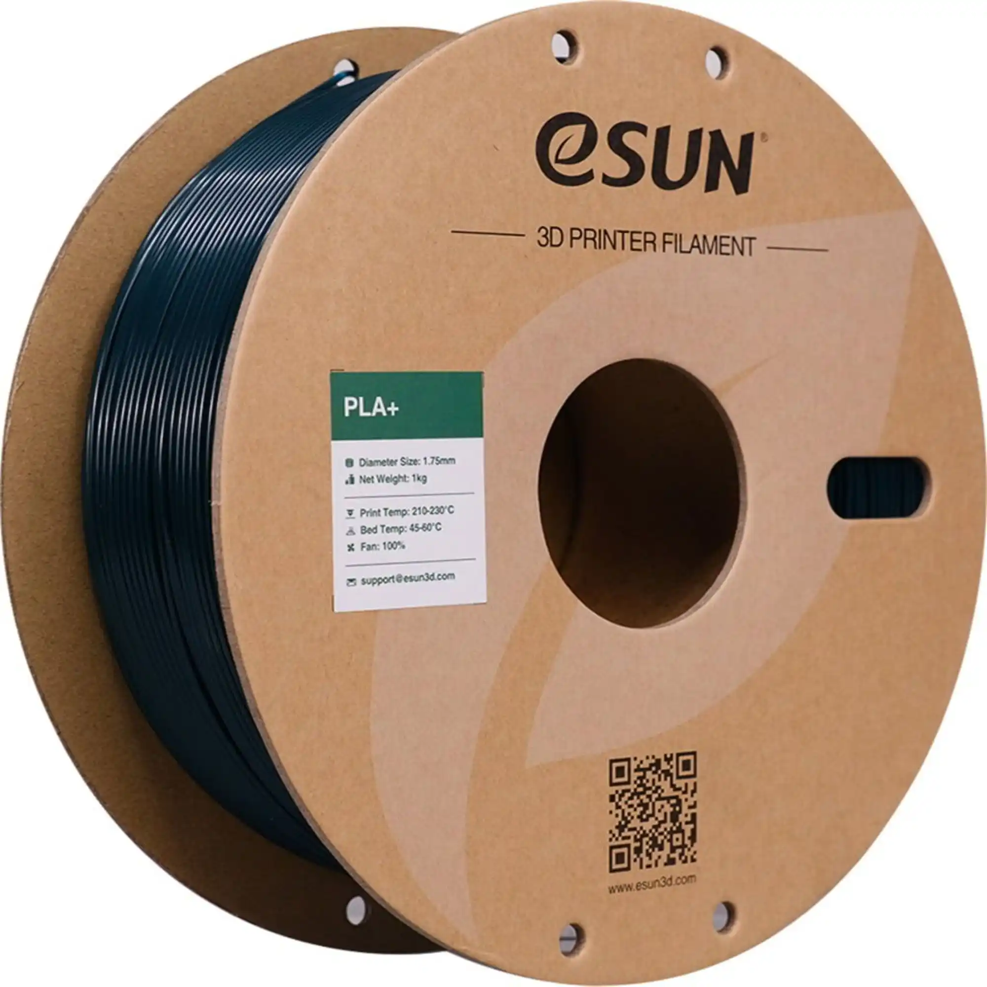 Купити PLA Plus Filament (пластик) для 3D принтера Esun 1кг, 1.75мм, зелений (PLA+175G1) - фото 1