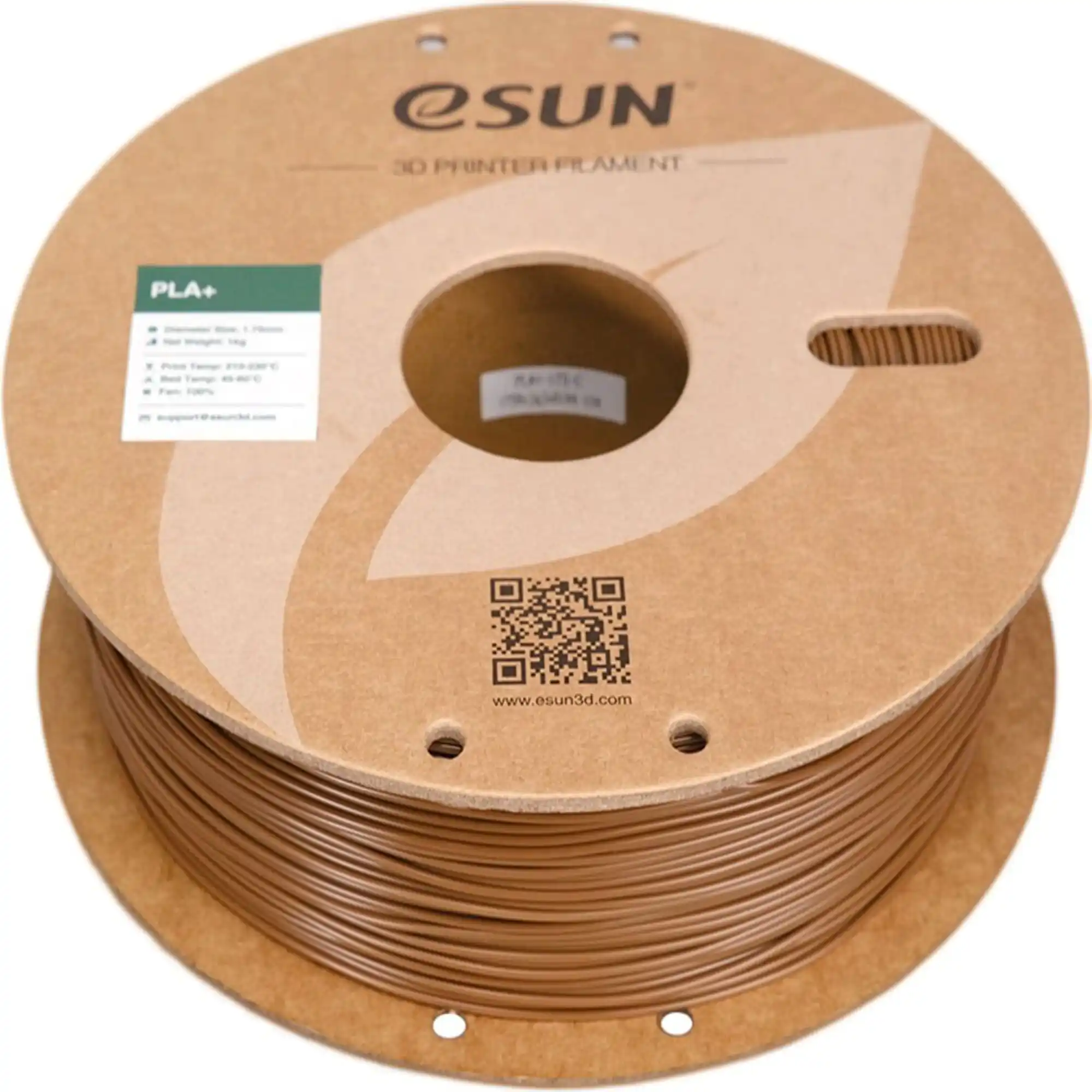 Купити PLA Plus Filament (пластик) для 3D принтера Esun 1кг, 1.75мм, коричневий (PLA+175C1) - фото 2