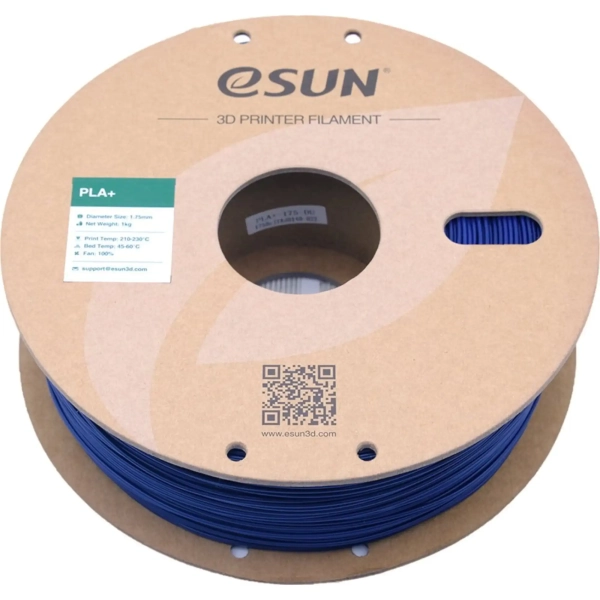 Купити PLA Plus Filament (пластик) для 3D принтера Esun 1кг, 1.75мм, темно-синій (PLA+175DU1) - фото 3