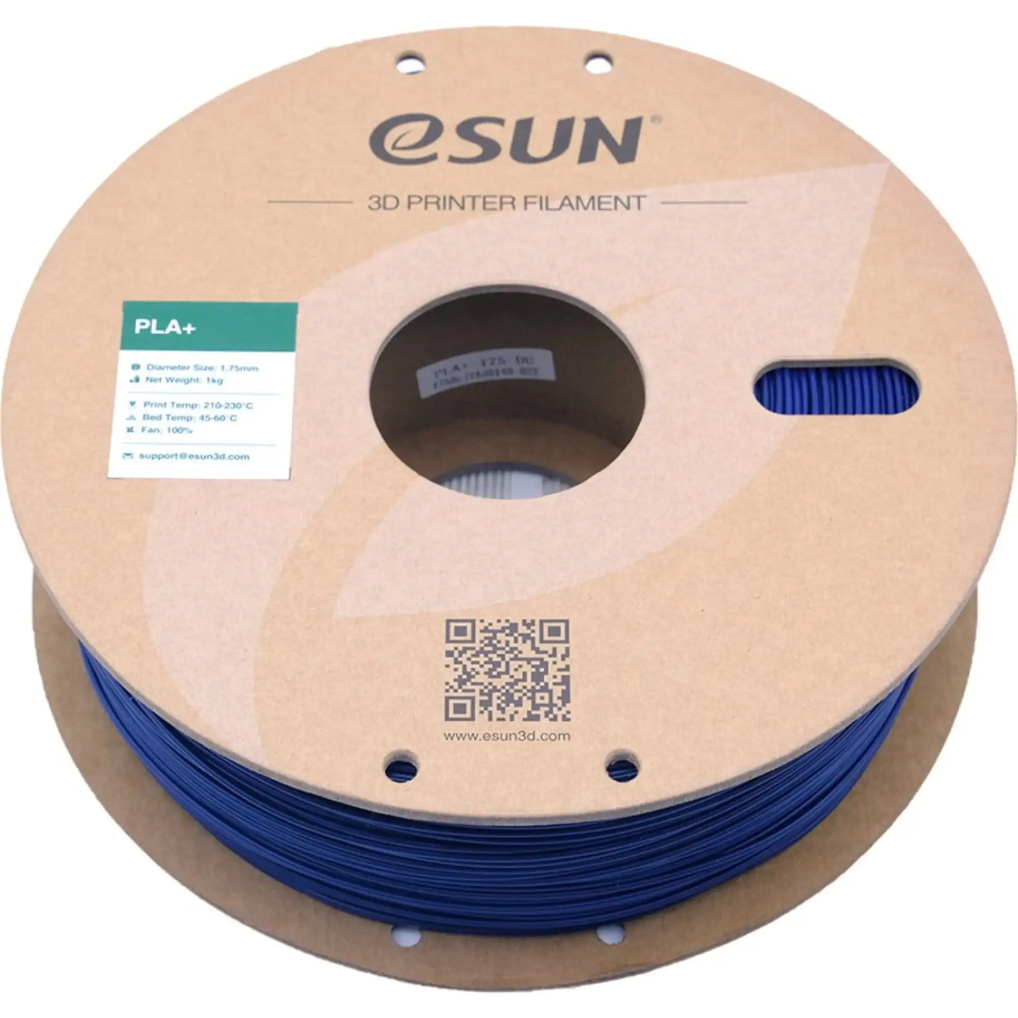 Купити PLA Plus Filament (пластик) для 3D принтера Esun 1кг, 1.75мм, темно-синій (PLA+175DU1) - фото 3