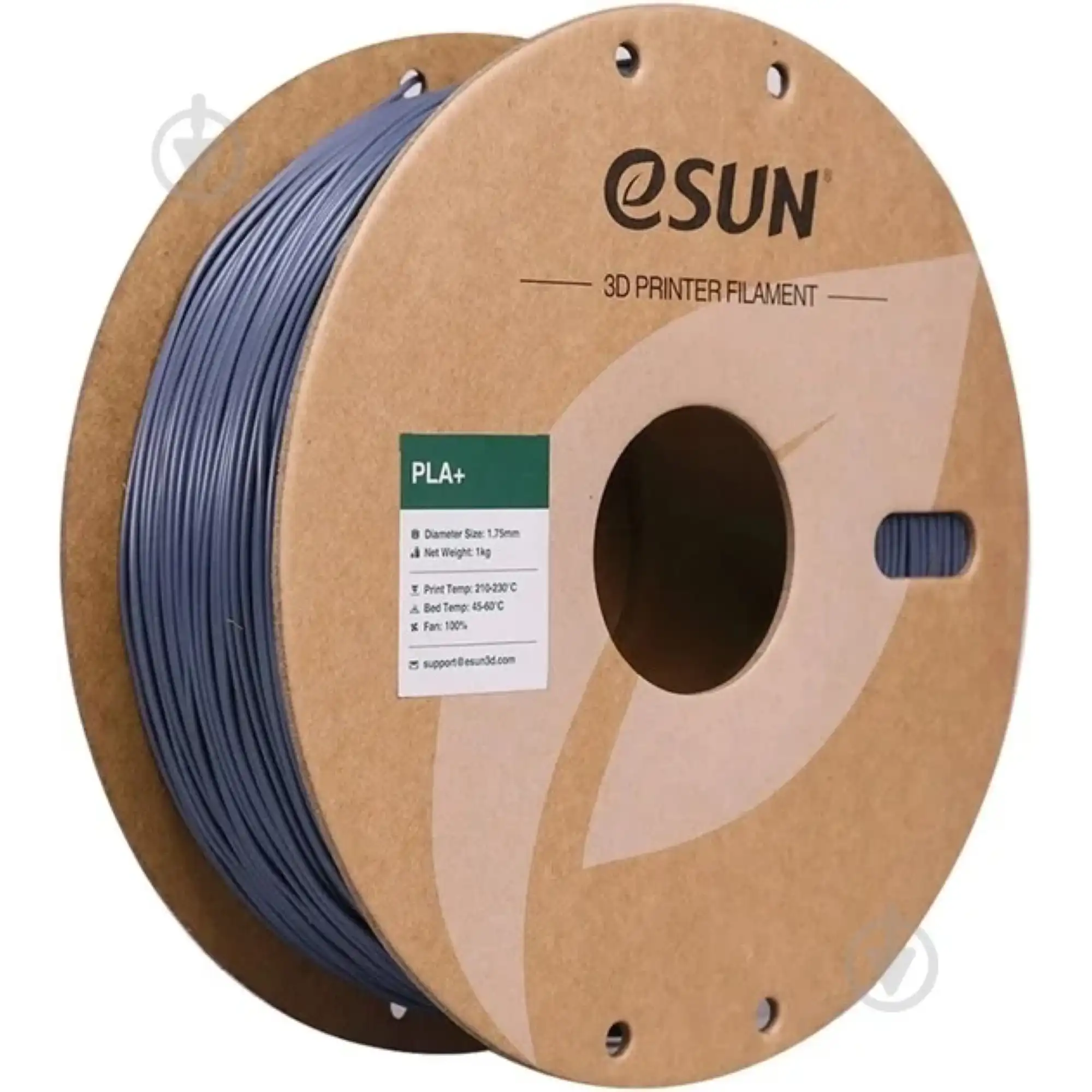 Купити PLA Plus Filament (пластик) для 3D принтера Esun 2x1кг, 1.75мм, сірий та сірий (PLA+P175H1*2) - фото 1