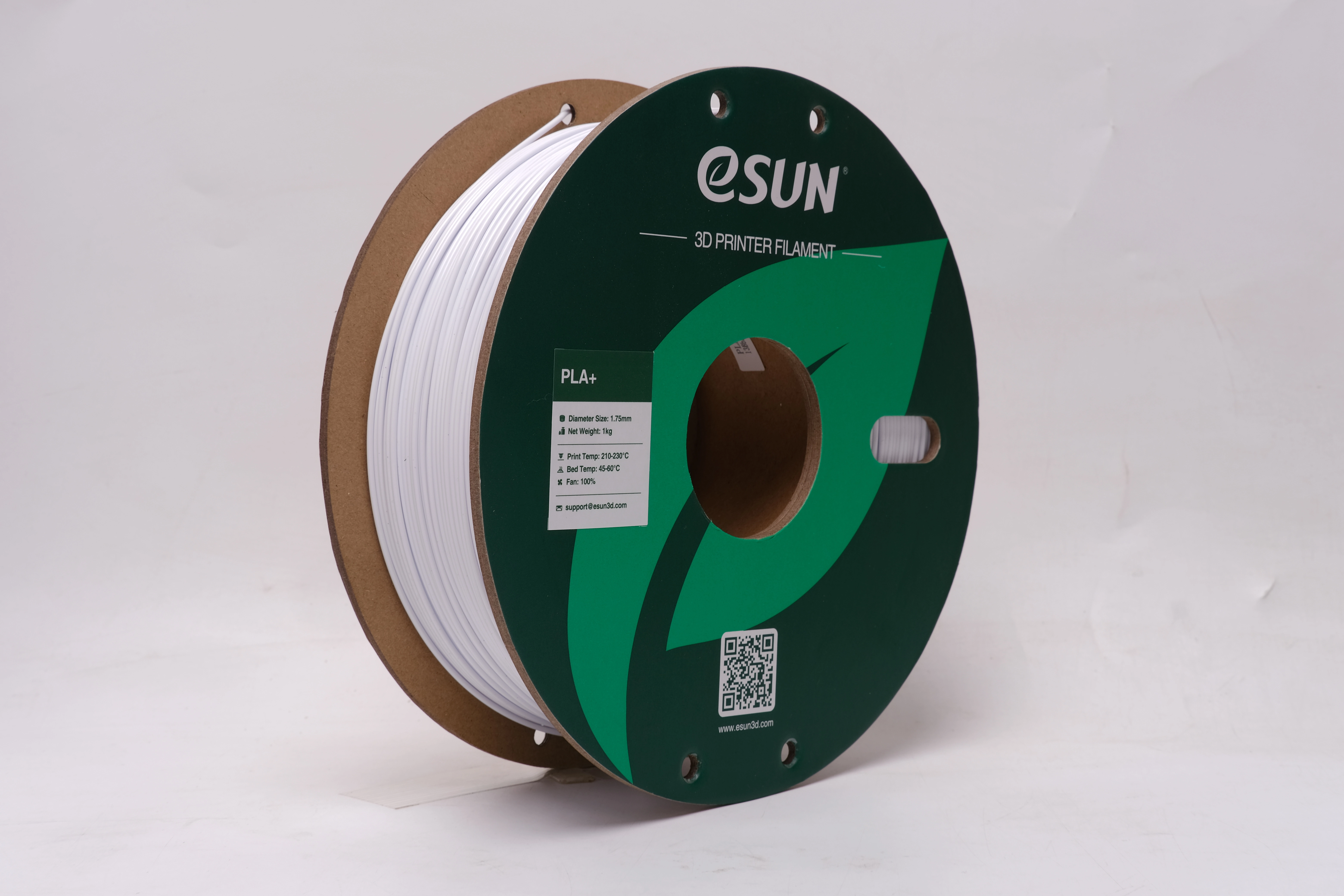 PLA Plus Filament (пластик) для 3D принтера Esun 2x1кг, 1.75мм, черный и белый (PLA+P175BCW1*2) - фото 2
