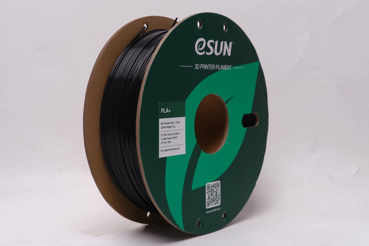 PLA Plus Filament (пластик) для 3D принтера Esun 2x1кг, 1.75мм, черный и серый (PLA+P175BH1*2) - фото 1